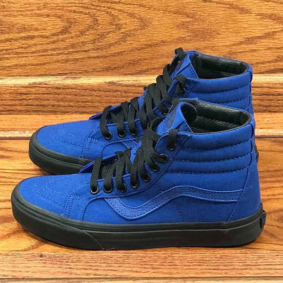 vans sk8 hi blue black